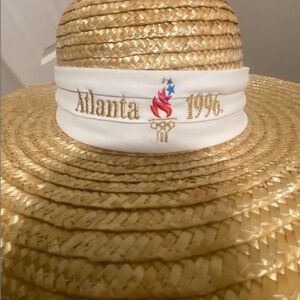 Vintage 1996 Atlanta Olympics Straw Hat